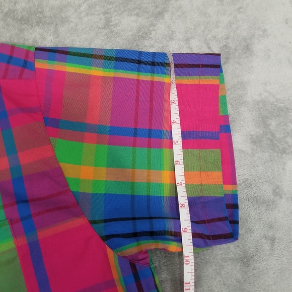 Dockers Rainbow 90's Inspired Retro Embroidered Striped 1X Collared Box … - Picture 8 of 10